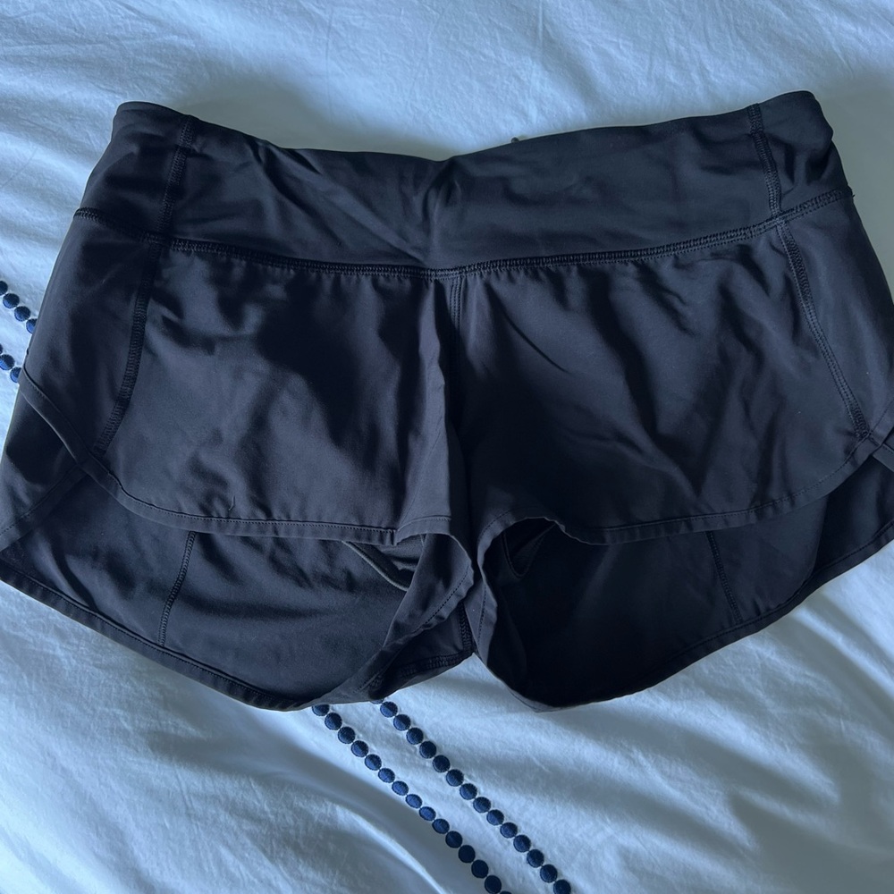 Lululemon Black Speed Up Low-Rise Lined Short 2.5"